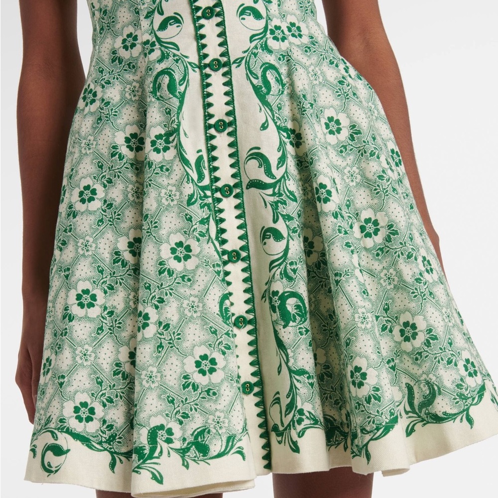Alemais Green Mini Dress Uk 4, US 0 - Picture 3 of 6